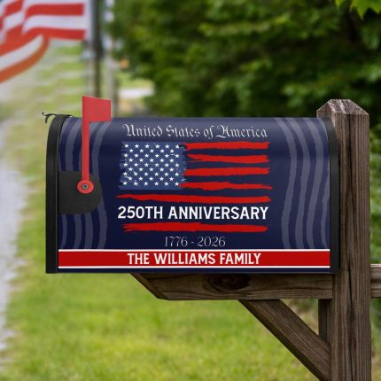 Personalized USA 250 Mailbox Cover