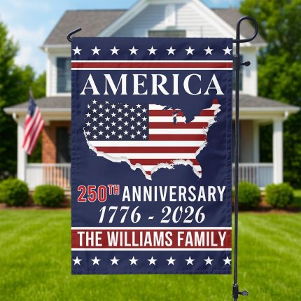 Personalized USA 250th Garden Flag